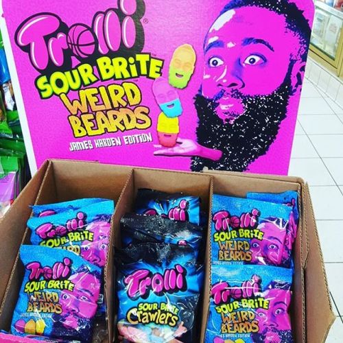 #JamesHarden #Weird #Beard #SourBite #candy I ain&rsquo;t #mad at'em&hellip;get that #sportsbiz #ce