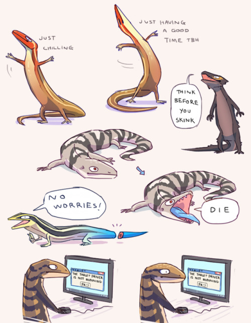 shiraglassman:pocketss:i can’t believe it’s skink swednesday