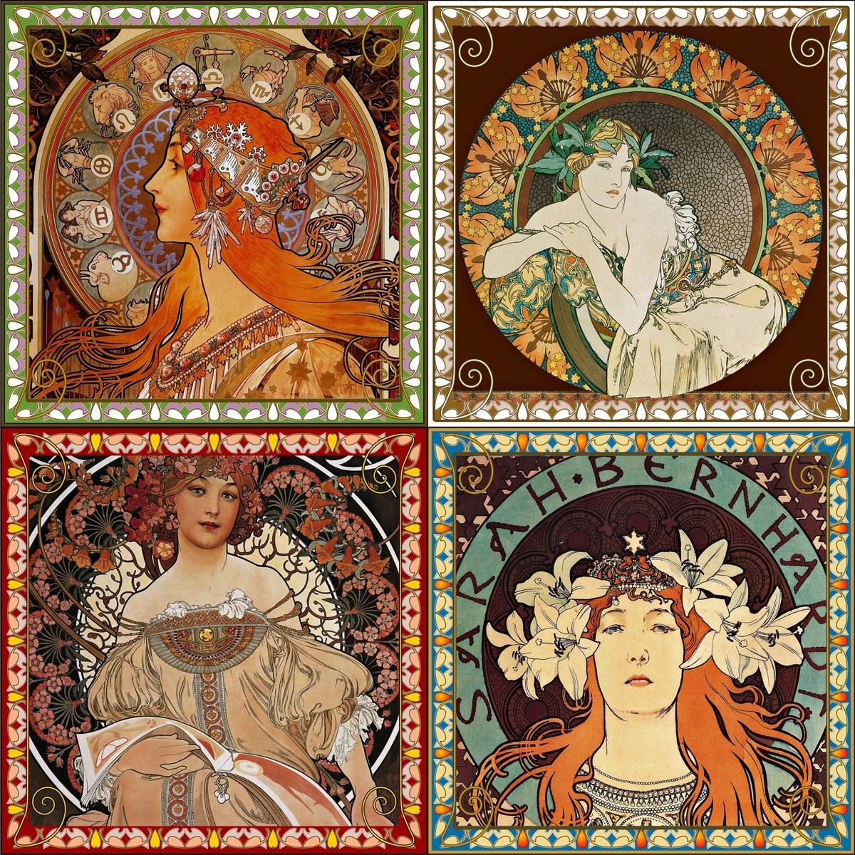 khaledaboualfa:  Alphonse Mucha  The master of Art Nouveau. Incredible inspiration