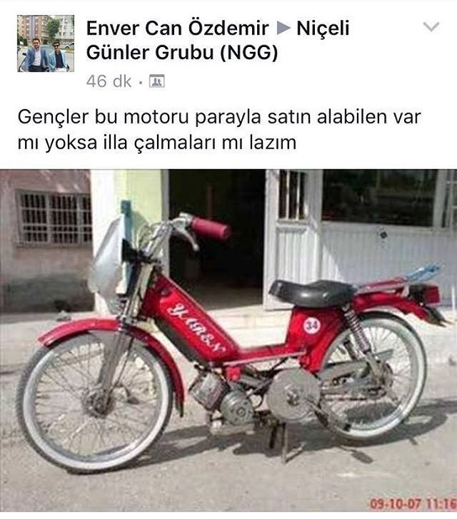 Gençler bu motoru parayla...