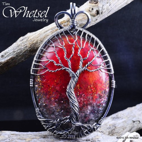 tdwjewelrydesigns:  This tree of life necklace pendant was hand wrapped in pure antiqued sterling si
