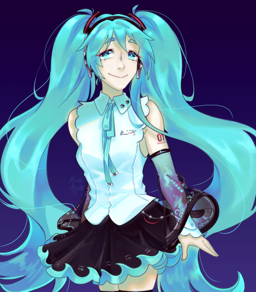 I love Miku’s new design so much ✨(couldn’t decide which version I liked the best tho)