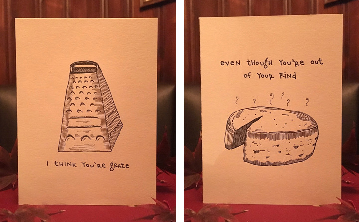 mymodernmet:  Illustrator Serves Up Delicious Food Puns in Amusing Series of Greeting
