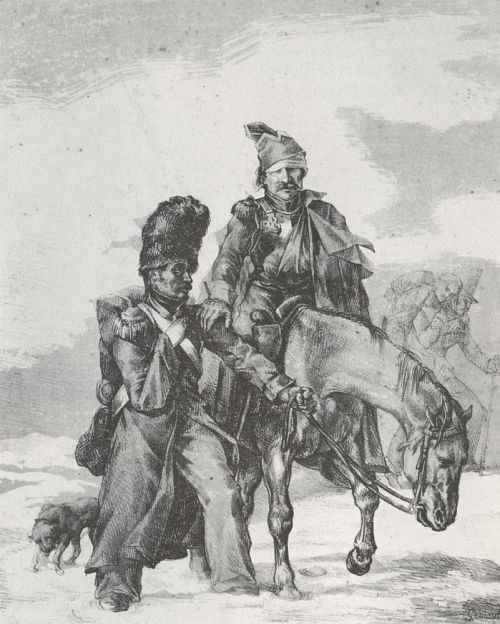 The Return from Russia, 1818, Theodore Gericault