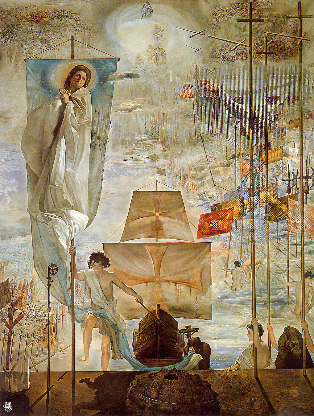 salvadordali-art:  The Discovery of America by Christopher Columbus, 1958-1959 Salvador