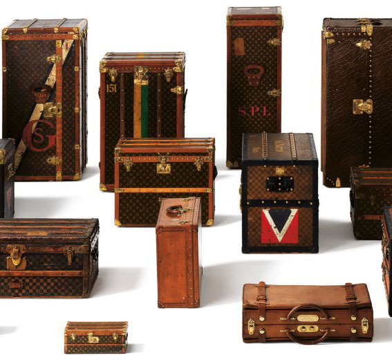 Design is fine. History is mine. — Louis Vuitton, travel trunks. 1