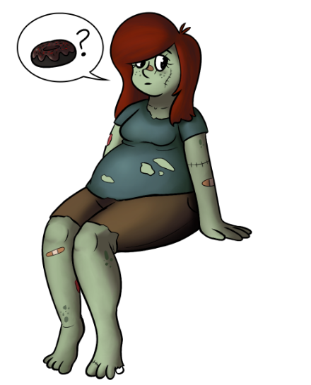 Day 2: ZombieA reserved yet polite zombie who prefers doughnuts over brains…