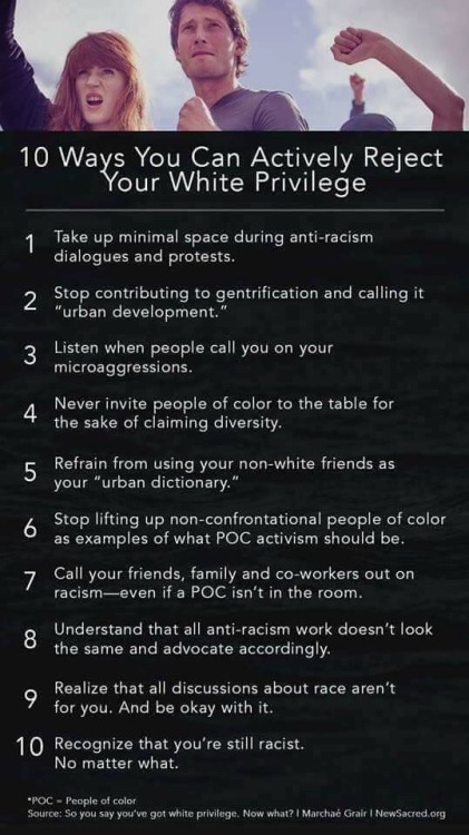 queerly-christian:floofbooty:dearnonnatives:A guide for white people.What. Racist no matter what?? :