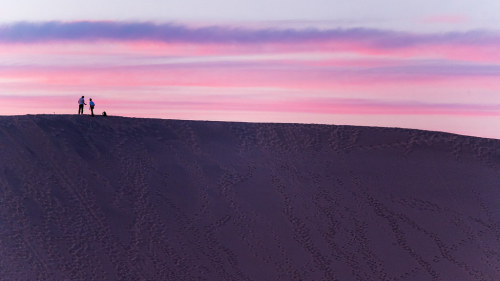 Dusk at Mesquite Dunes Death Valley National Park
