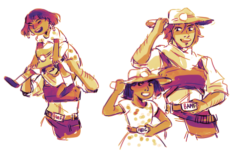 jununy:YALL SEE THE NEW ORIGINS VID?? WHERE FAREEHA GROWS UP WITH THE OVERWATCH CREW?? MCCREE BEING 