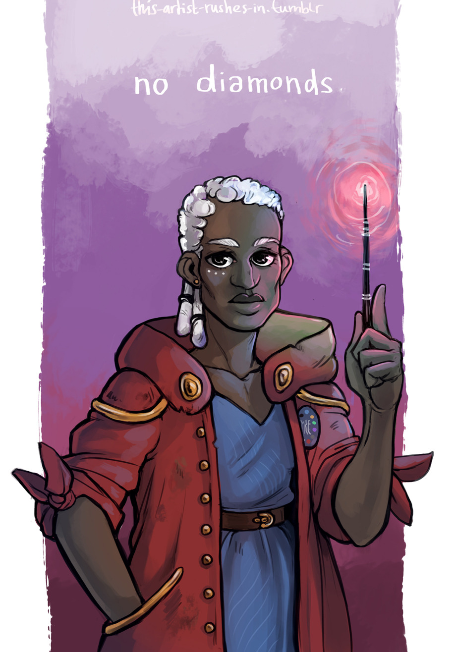 this-artist-rushes-in: NO PRESSURE, NO DIAMONDS   my sympathy and love for Lucretia