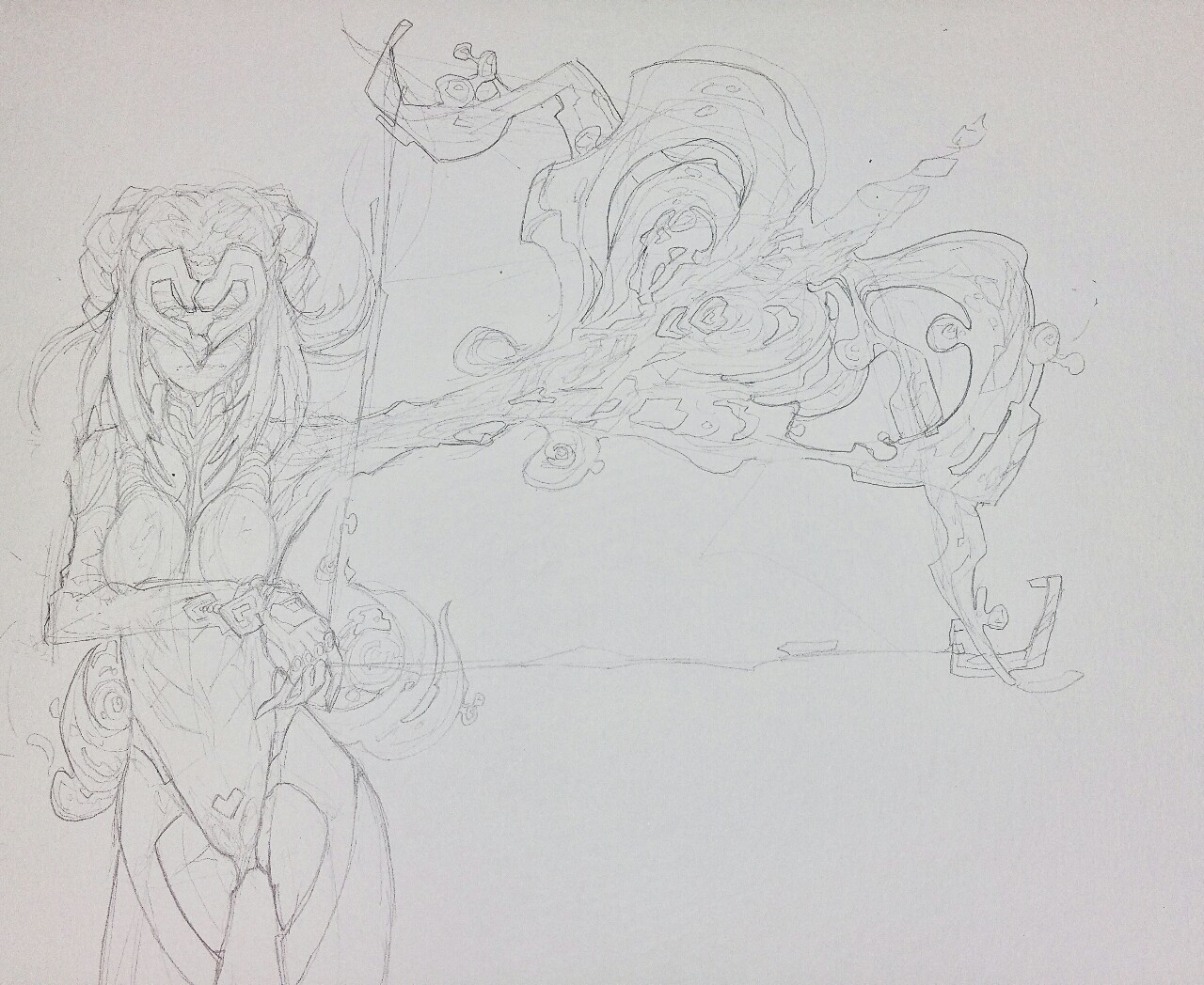 necrosmos:  wondorwizdraws:  A sketch done for a little collab with @necrosmos to