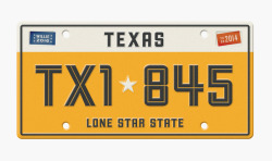 stateplatesproject:  Texas by Aaron Eiland