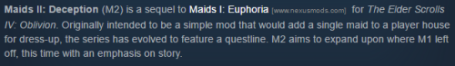 buffpups:this person wanted to dress up maids in skyrim and accidentally created a fully voiced 30 h