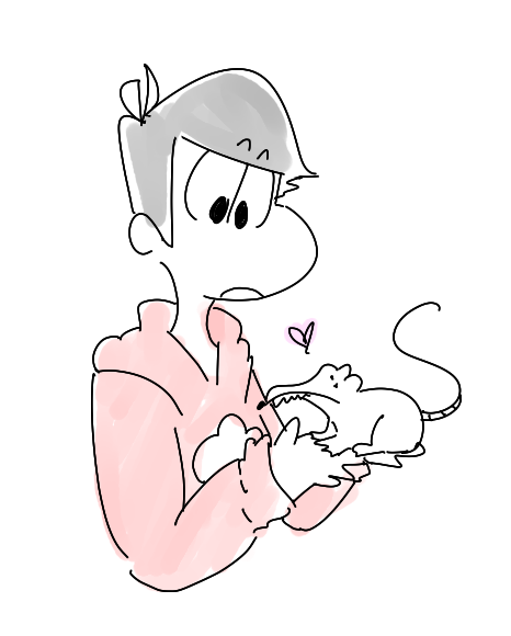ttrashbot: osomatsu san rat au, everythings the same but osomatsu has rats