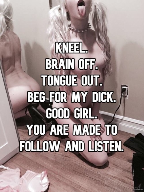 yourstupidslave:  Train me to. be your perfect mutt.