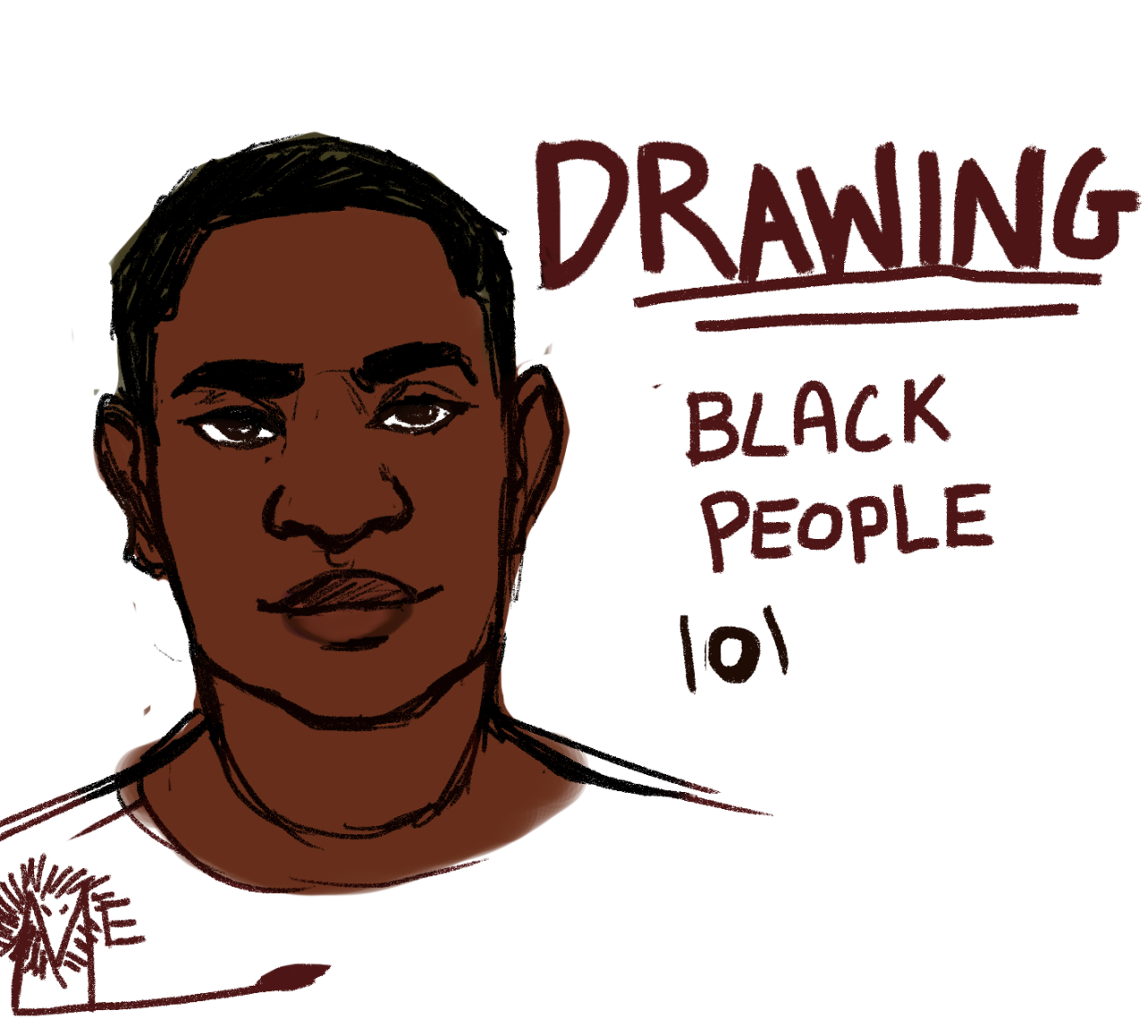 mel-lion:  So you might be saying: Lion why a guide on drawing black people? Well