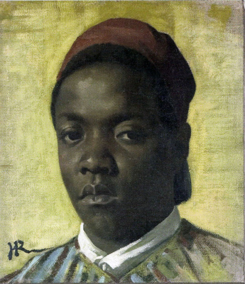 somanyhumanbeings:  Henri Regnault, Portrait de Khadder, son jeune Groom au Maroc (c. 1869-1870)