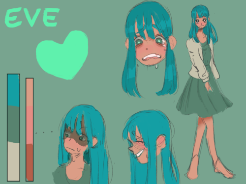 It’s our darling Eve!  I have decided to make a comic featuring eve and cherry! I’m super exci