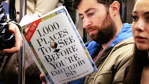 itskaleena:  bob-belcher:  Video: Comedian ‘Reads’ Hilarious Fake Books on the