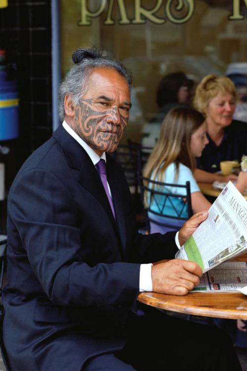 cestriankiwi:josef-tribbiani:bigwordsandsharpedges:The native Maori people of New Zealand have tatto