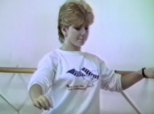 Young Tonya Harding at ballet class