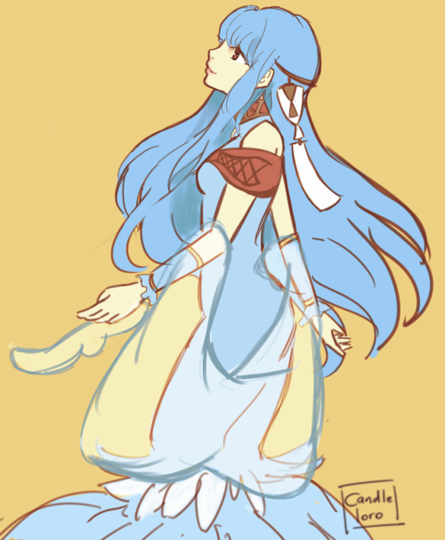 candleloro:trying to mimic hidari’s style again ;;im still happy she came home