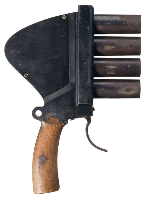 German Gebruder Rempt 4 barrel flare pistol, World War I.from Rock Island Auctions