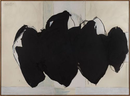 thunderstruck9:Robert Motherwell (American, 1915-1991), Untitled (Elegy), 1983-85. Acrylic and charc