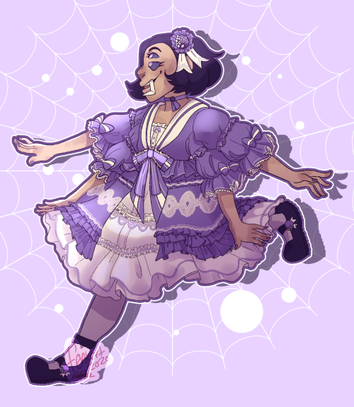 also, fancy spider coming through!she’s from my webcomic Raspberry Lemonade 
