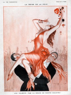 talesfromweirdland: The 1920s were wild times by all accounts. French artist Armand Vallée did many illustrations for the magazine La Vie Parisienne (The Parisian Life): I’ve already featured one of them, but here’s another one. 