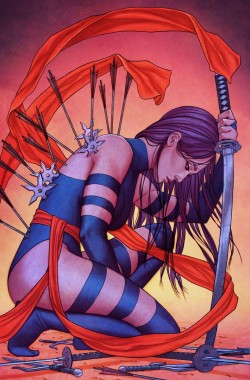 bear1na:  The Astonishing Ant-Man #10 - Psylocke and More Killed Off In - Death of X variant cover by Jenny Frison * 