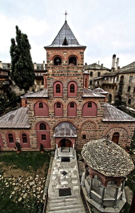 The main church (katholikon) of Philotheos’ monastery, Mount Athos, Greece | by ΒΦ photography