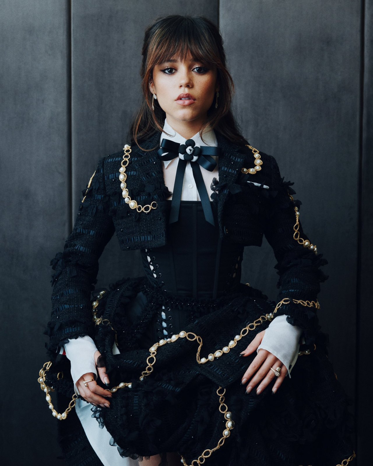 Jenna Ortega for Thom Browne and the 2023 Met Gala