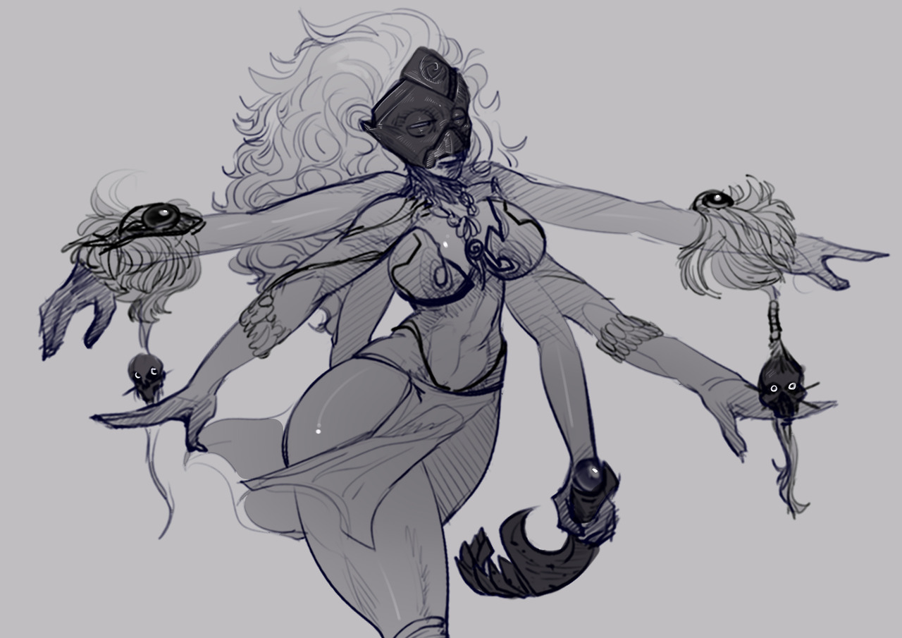 viriden:Today sketches :Pfirst  Garnet buttthen a super buff Lila XDand a sketch
