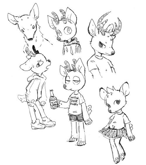 emeraldotter:some deer