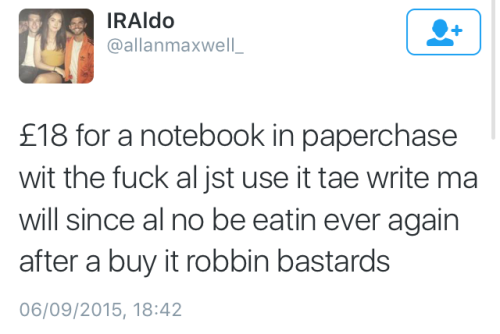 brbjellyfishing: crispypepperoni: My personal favorites from Scottish Twitter this physically hurt m