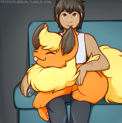 fridayflareon:late night TV ^w^