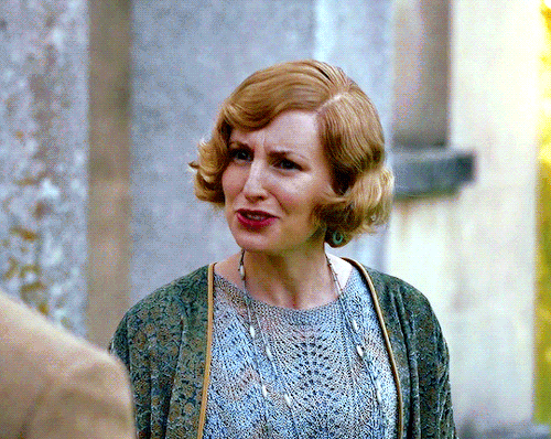 gifshistorical:Laura Carmichael as Lady Edith Pelham | Downton Abbey (2019)
