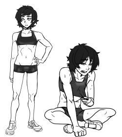 jlewdaby:  andava:  andava:  Running attire Alexis    Added a drawing of them running.   SUPPORT ON PATREON ORCOMMISSION ME   oh man this is just too adorable :Dlovely drawings and gestures!