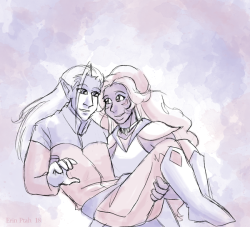 problematicshipsproject: Problematic ships project: Lotor/Allura.She can pick him up, carry him arou