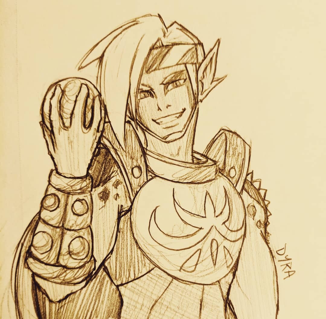 dyradoodles:  Sketch request for @mossrat! “Something nostalgic for you” - Did