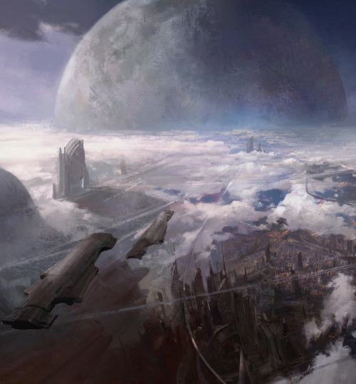 cinemagorgeous:  Sci-fi art by Mazert Young.