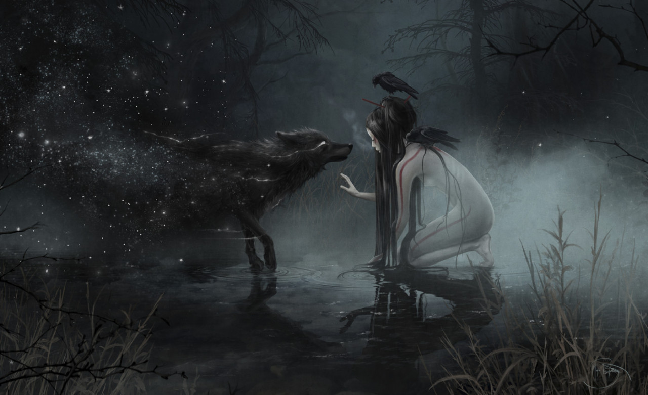 thecollectibles:“The Company of Wolves” – illustrations by  Marie Beschorner