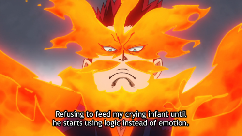 Endeavor: Refusing to feed my crying infant until he starts using logic instead of emotion.Source: T