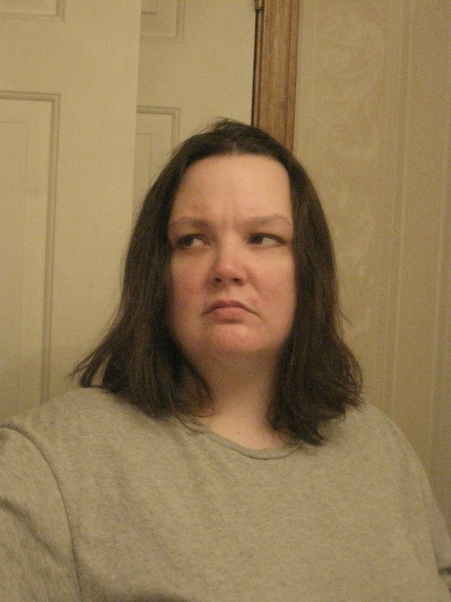 Doing at least some of the 30 days of fat selfies challenge.Day 02: RESTING BITCH FACE.The first one