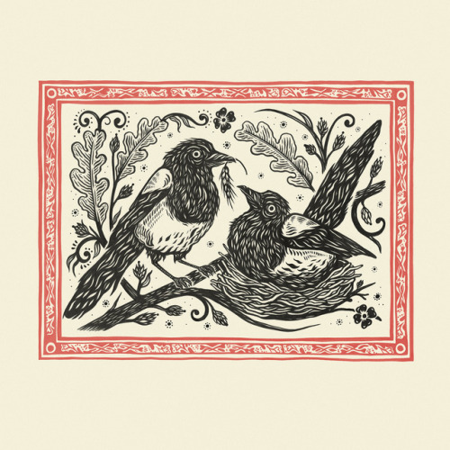 samdunn:Little folky, wonky magpie piece for the wedding (which is turning into an art exhibition at