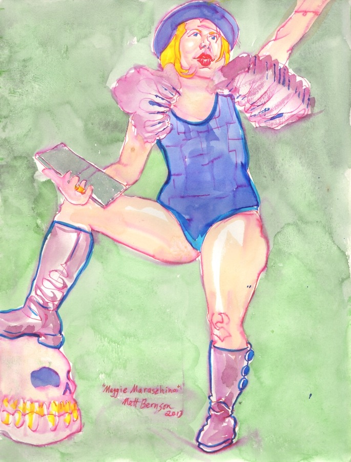 Ink and watercolor on paper, 11&quot;x14&quot;, Matt Bernson 2013 These are