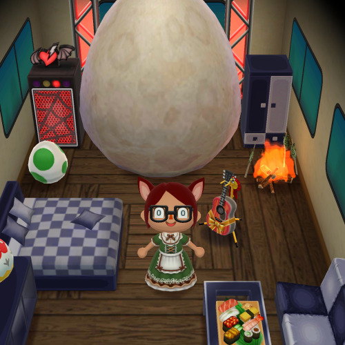 I Don’t Know Why This Giant Egg Is An Option To Craft In Pocket Camp, But I Made A Little Room With