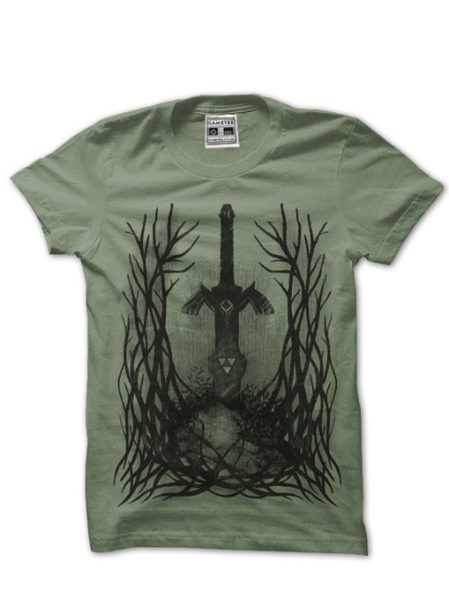 gametee:  Achievement Get!The Grove of the Master Sword - Zelda: A Link to the Past inspired t-shirt design! It’s dangerous to go topless. Take this t-shirt! After a brief hiatus, Gametee is back with a fantastic new t-shirt design to say thank you